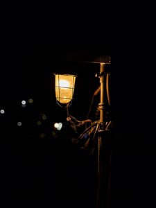 Preview wallpaper lantern, glow, night, dark