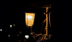 Preview wallpaper lantern, glow, night, dark