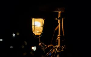 Preview wallpaper lantern, glow, night, dark