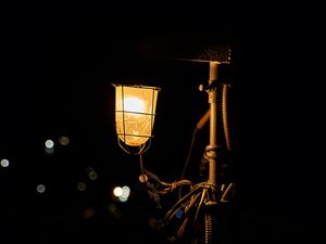 Preview wallpaper lantern, glow, night, dark