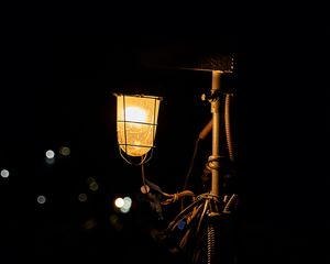 Preview wallpaper lantern, glow, night, dark