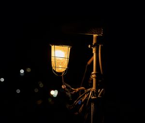 Preview wallpaper lantern, glow, night, dark