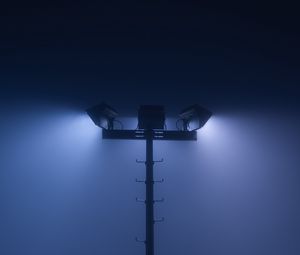 Preview wallpaper lantern, glow, night, fog