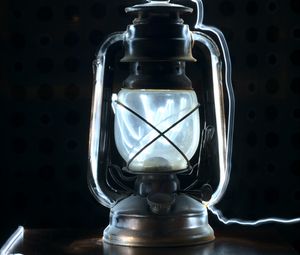 Preview wallpaper lantern, glow, surface
