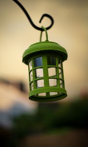 Preview wallpaper lantern, green, wet