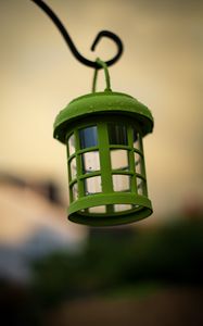 Preview wallpaper lantern, green, wet