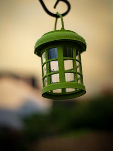 Preview wallpaper lantern, green, wet