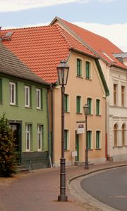 Preview wallpaper lantern, houses, buildings, street