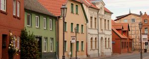 Preview wallpaper lantern, houses, buildings, street