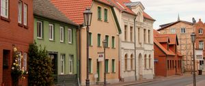 Preview wallpaper lantern, houses, buildings, street