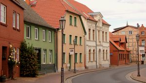 Preview wallpaper lantern, houses, buildings, street