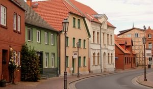 Preview wallpaper lantern, houses, buildings, street