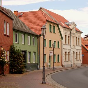 Preview wallpaper lantern, houses, buildings, street