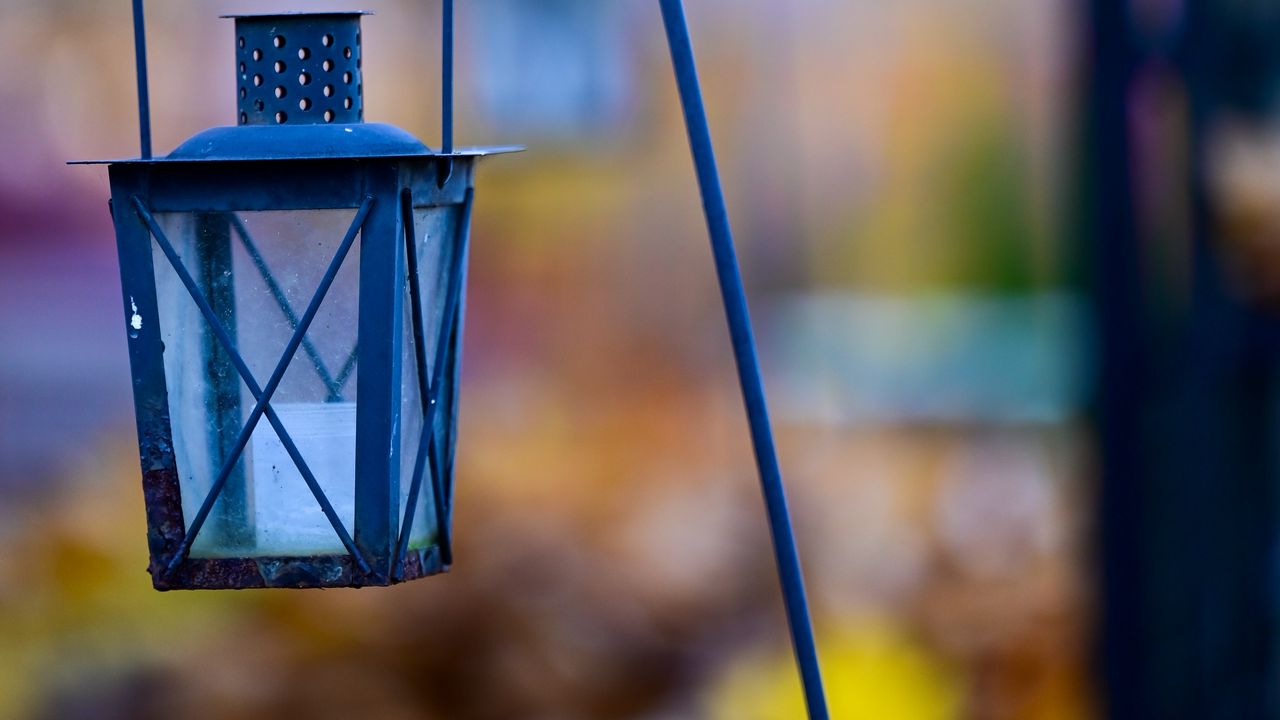 Wallpaper lantern, lamp, construction, blur