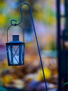 Preview wallpaper lantern, lamp, construction, blur