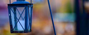 Preview wallpaper lantern, lamp, construction, blur
