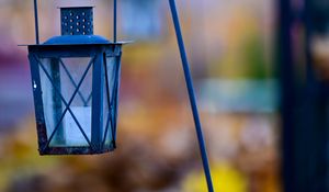 Preview wallpaper lantern, lamp, construction, blur