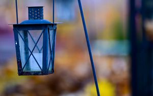 Preview wallpaper lantern, lamp, construction, blur