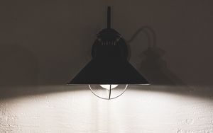 Preview wallpaper lantern, lamp, glow, wall, texture