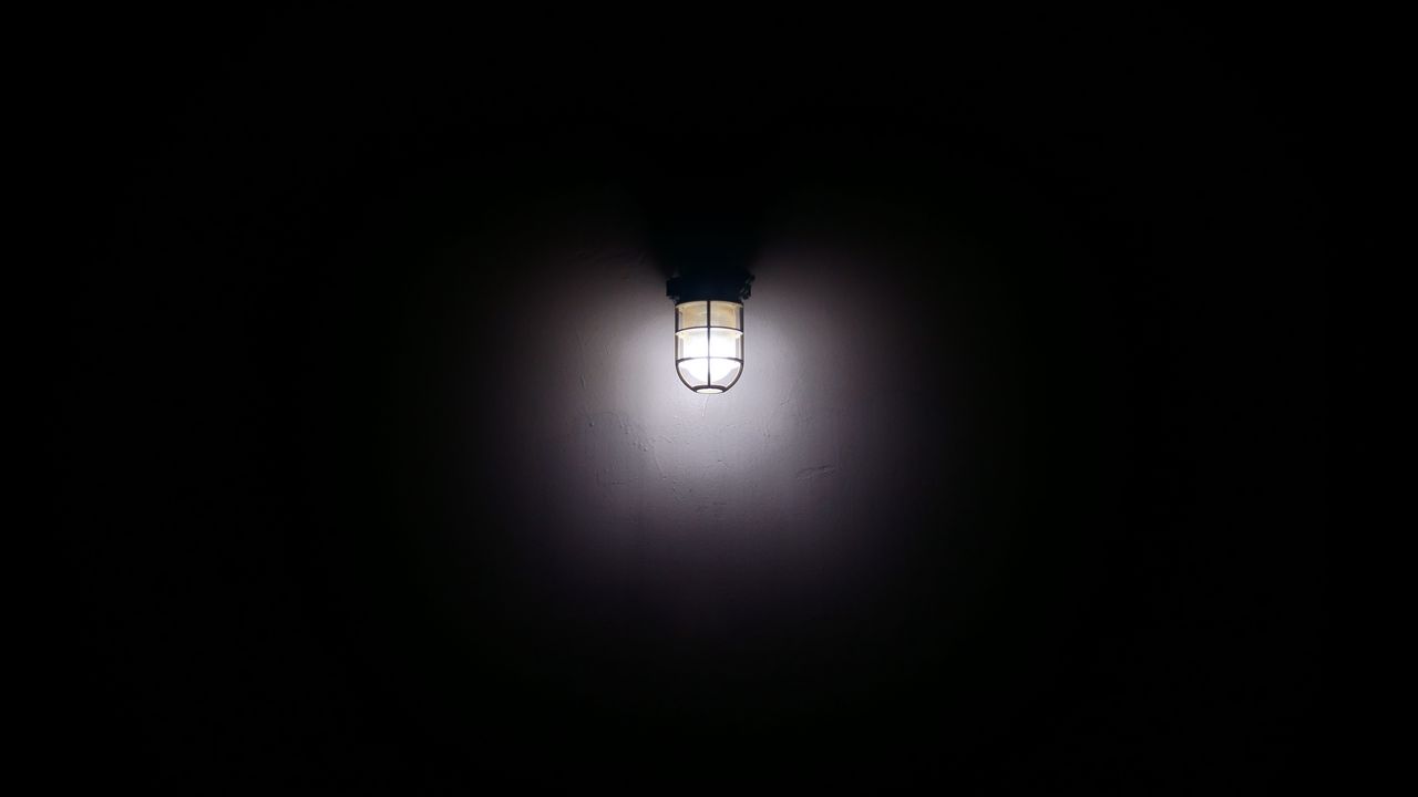 Wallpaper lantern, lamp, light, darkness