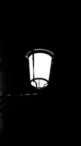 Preview wallpaper lantern, light, darkness, black and white, black