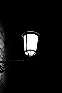 Preview wallpaper lantern, light, darkness, black and white, black