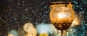Preview wallpaper lantern, light, lights, glare, bokeh