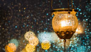 Preview wallpaper lantern, light, lights, glare, bokeh