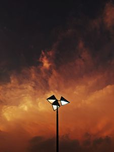 Preview wallpaper lantern, lighting, twilight, sky, clouds