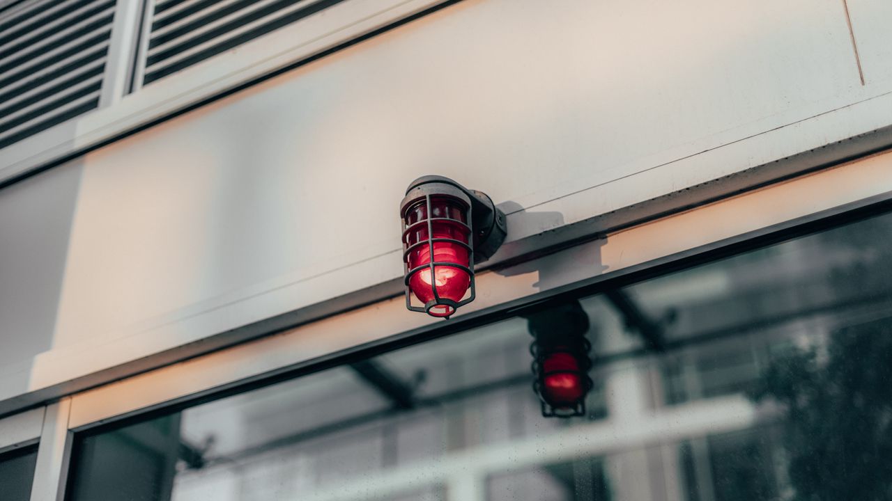 Wallpaper lantern, red, light bulb, cover, light