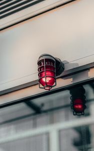 Preview wallpaper lantern, red, light bulb, cover, light