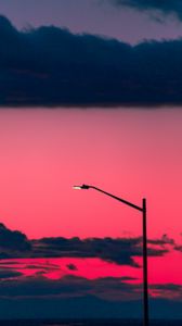 Preview wallpaper lantern, sunset, clouds, sky