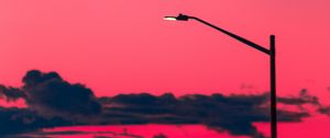 Preview wallpaper lantern, sunset, clouds, sky