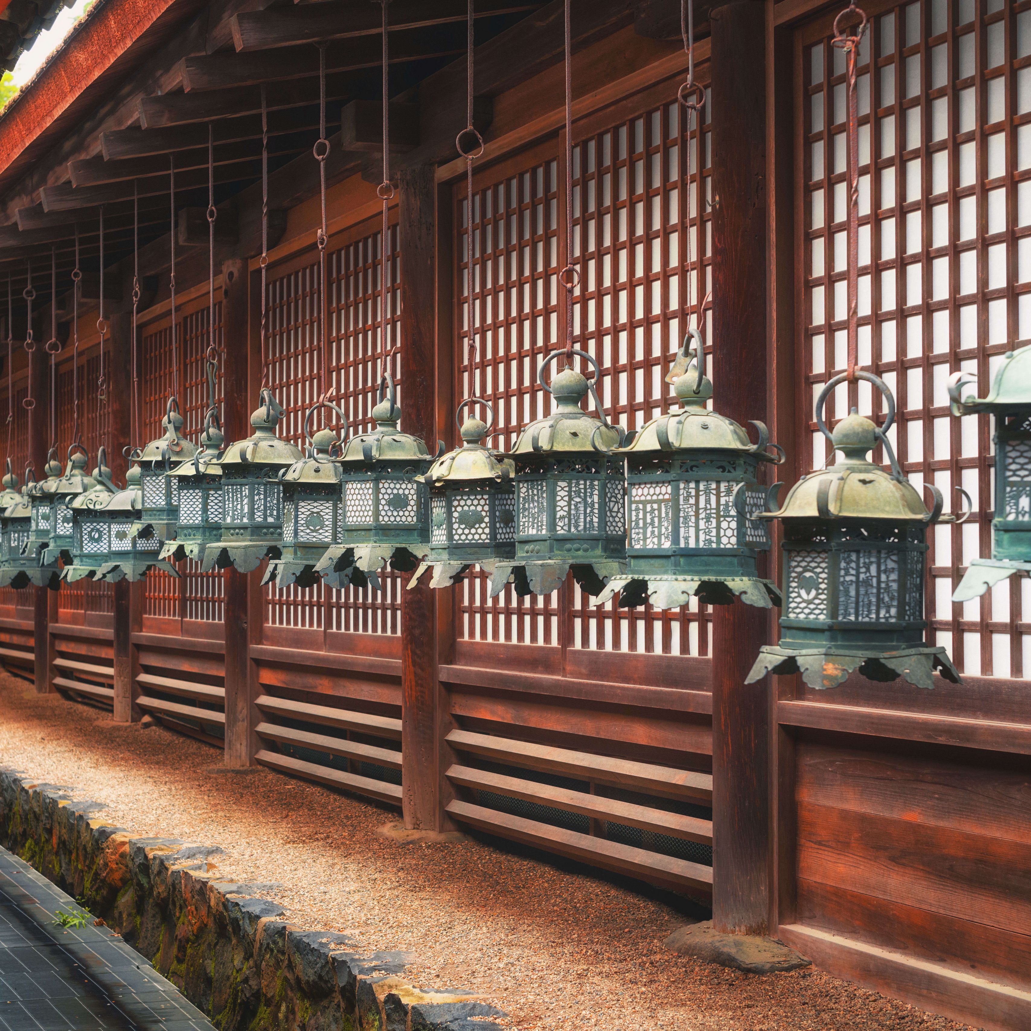 3415x3415 Wallpaper lanterns, building, architecture, street, china
