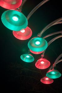 Preview wallpaper lanterns, light bulbs, light, night, tree
