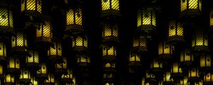 Preview wallpaper lanterns, light, dark, darkness