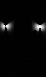 Preview wallpaper lanterns, light, darkness, bricks