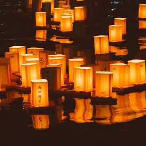 Preview wallpaper lanterns, lights, glow, holiday, china