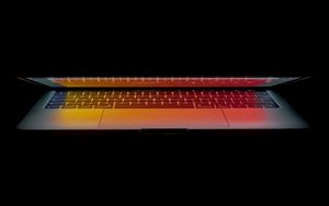 Preview wallpaper laptop, backlight, dark