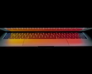 Preview wallpaper laptop, backlight, dark