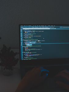 Mobile wallpaper: Programming, Code, Technology, Laptop, Dark
