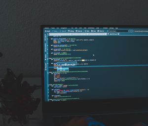 Preview wallpaper laptop, code, programming, hacker