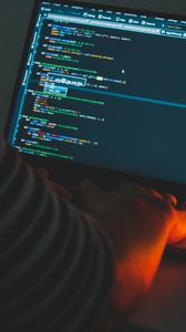 Preview wallpaper laptop, code, programming, programmer, hacker