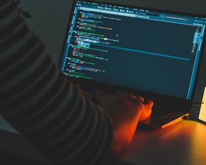 Preview wallpaper laptop, code, programming, programmer, hacker