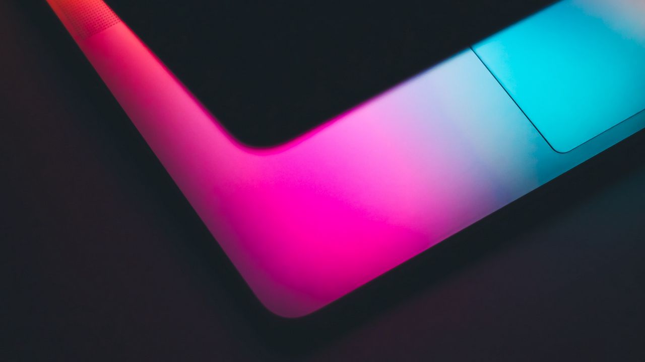 Wallpaper laptop, dark, backlight, colorful