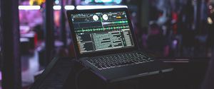 Preview wallpaper laptop, dj, equipment, electronics, music