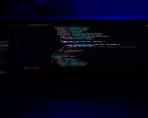 Preview wallpaper laptop, screen, code, programming