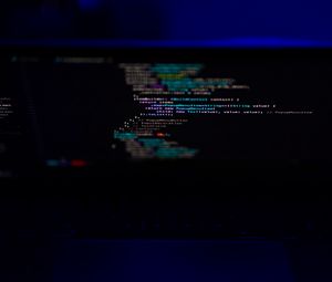 Preview wallpaper laptop, screen, code, programming