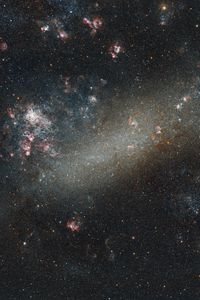 Preview wallpaper large magellanic cloud, nebula, stars, space
