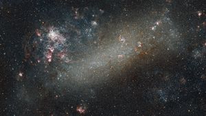 Preview wallpaper large magellanic cloud, nebula, stars, space